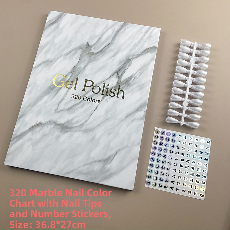 Piiriülene kuummüügis maniküür marmorist värviplaat lihtne värvikaardi ekraan küünelakiliimi näidise näidisraamat