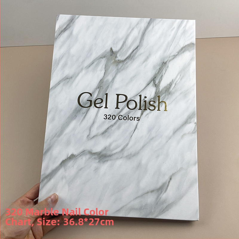 Piiriülene kuummüügis maniküür marmorist värviplaat lihtne värvikaardi ekraan küünelakiliimi näidise näidisraamat