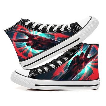 Filmas "Zirnekļcilvēks" perimetra apdrukāti audekla apavi korejiešu stilā, studentu modes ikdienas apavi, personalizēti, moderni vīriešu un sieviešu stilā.