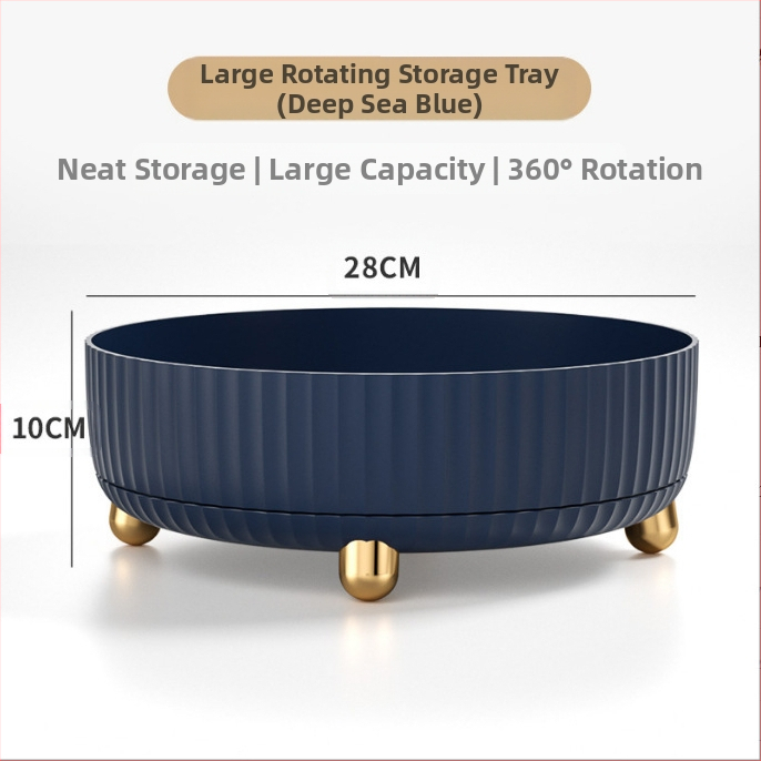 Pöörlev kosmeetika hoiukarp 360-kraadine nahahooldustoodete hoiuriiul Tualettlaua hoiualus Pöörlev hoiukarp