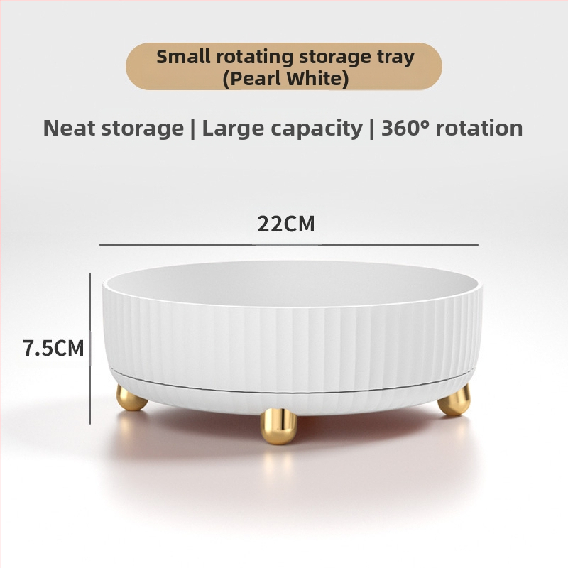 Pöörlev kosmeetika hoiukarp 360-kraadine nahahooldustoodete hoiuriiul Tualettlaua hoiualus Pöörlev hoiukarp