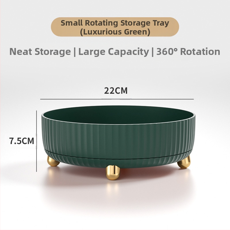 Pöörlev kosmeetika hoiukarp 360-kraadine nahahooldustoodete hoiuriiul Tualettlaua hoiualus Pöörlev hoiukarp