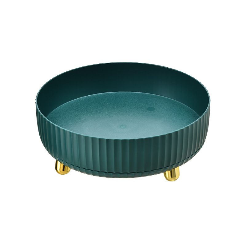 Pöörlev kosmeetika hoiukarp 360-kraadine nahahooldustoodete hoiuriiul Tualettlaua hoiualus Pöörlev hoiukarp