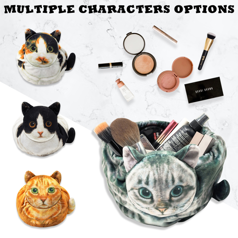 Jaapani Fenrich Dream Cat kosmeetikakott, reisikott, armas farmeri pingutusnööriga kott, suur mahutavus