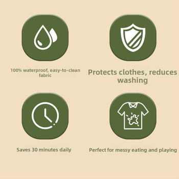 Taani stiilis laste veekindel sügis- ja talvine beebikombinesoon, riietumisvastane söögitooli söögipõll