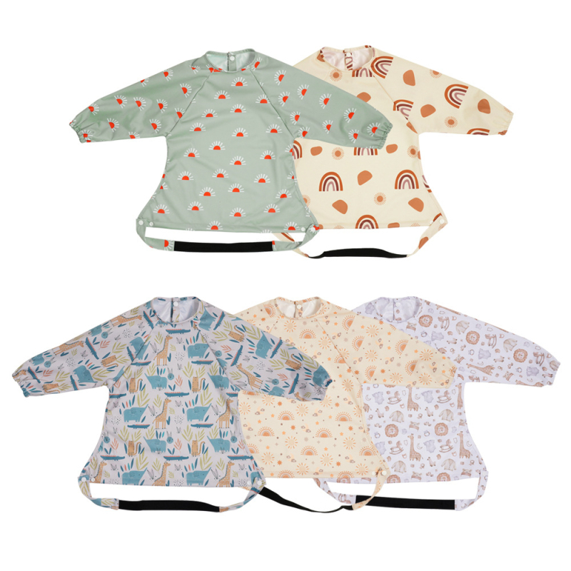 Taani stiilis laste veekindel sügis- ja talvine beebikombinesoon, riietumisvastane söögitooli söögipõll