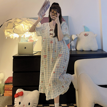 Piiriülene hulgimüük armsate tüdrukute pidžaamad, öösärgid, lahtised ja mugavad koduriided, eriti suured 125 kg, sobivad kandmiseks ka õues.