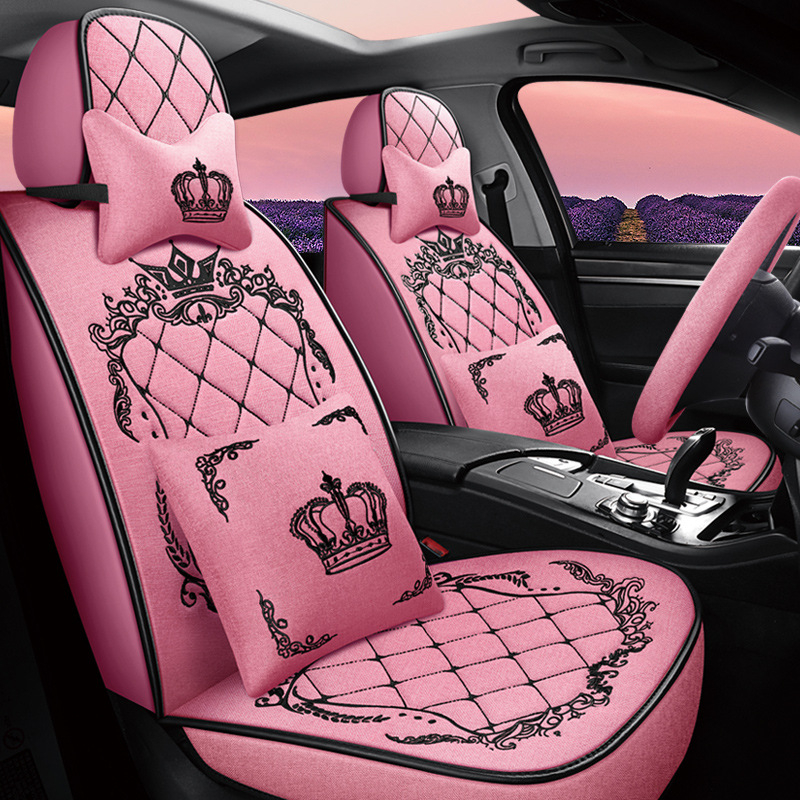 25 aastat uus linane Crown autoistmepadi nelja aastaaja universaalne istmekate piiriülene Amazoni originaaltehase hulgimüük