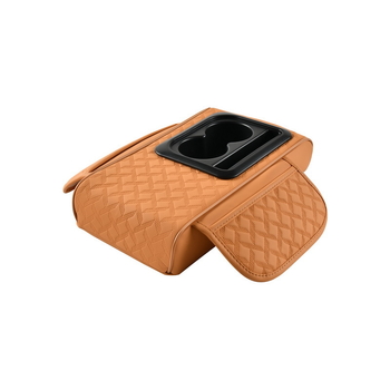 Cross-Border 2025 Nappa nahast auto hoiukast kahekordse topsihoidjaga, käetoe alus, kõrgendusalus, libisemisvastane disain