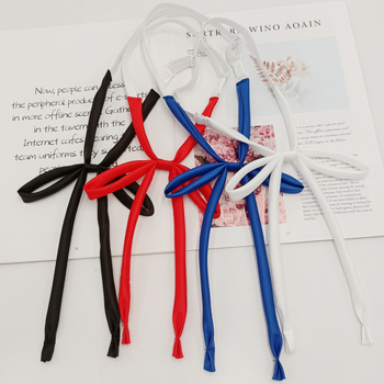 Laos hulgimüügis lipsuvaba köiest paelast ühevärviline lips Jaapani kolledži stiilis JK vormiriietus õhuke pika sangaga kikilips naistele