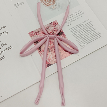 Laos hulgimüügis lipsuvaba köiest paelast ühevärviline lips Jaapani kolledži stiilis JK vormiriietus õhuke pika sangaga kikilips naistele