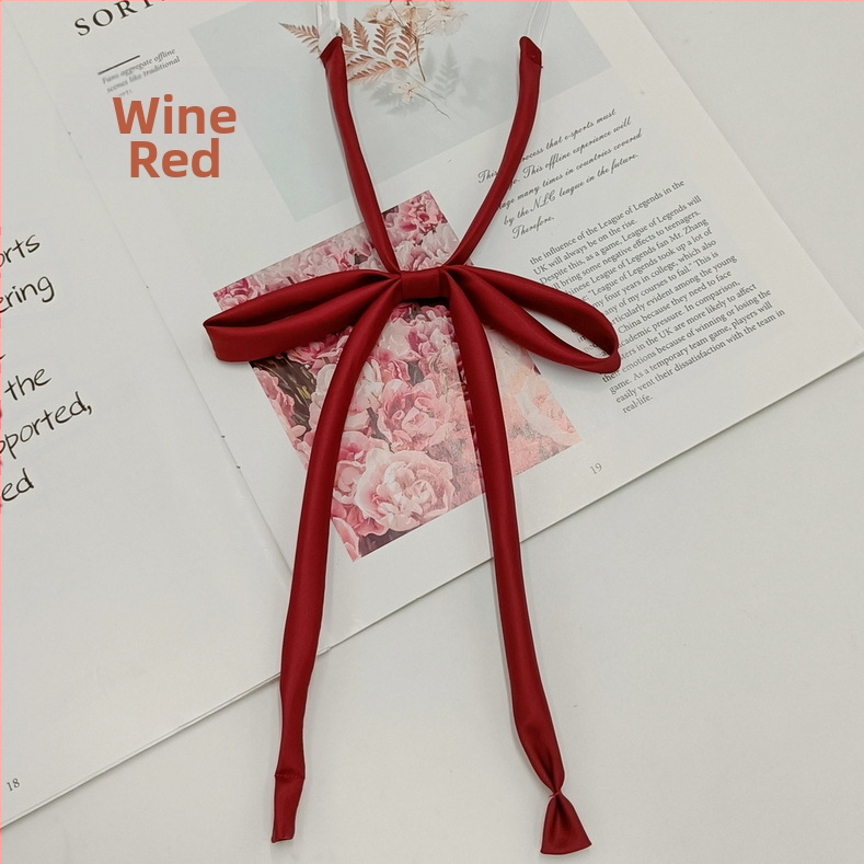 Laos hulgimüügis lipsuvaba köiest paelast ühevärviline lips Jaapani kolledži stiilis JK vormiriietus õhuke pika sangaga kikilips naistele