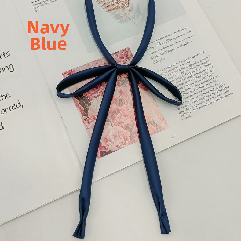 Laos hulgimüügis lipsuvaba köiest paelast ühevärviline lips Jaapani kolledži stiilis JK vormiriietus õhuke pika sangaga kikilips naistele