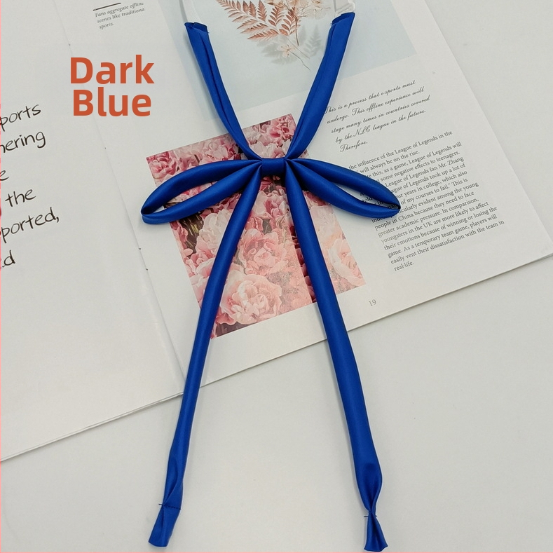 Laos hulgimüügis lipsuvaba köiest paelast ühevärviline lips Jaapani kolledži stiilis JK vormiriietus õhuke pika sangaga kikilips naistele