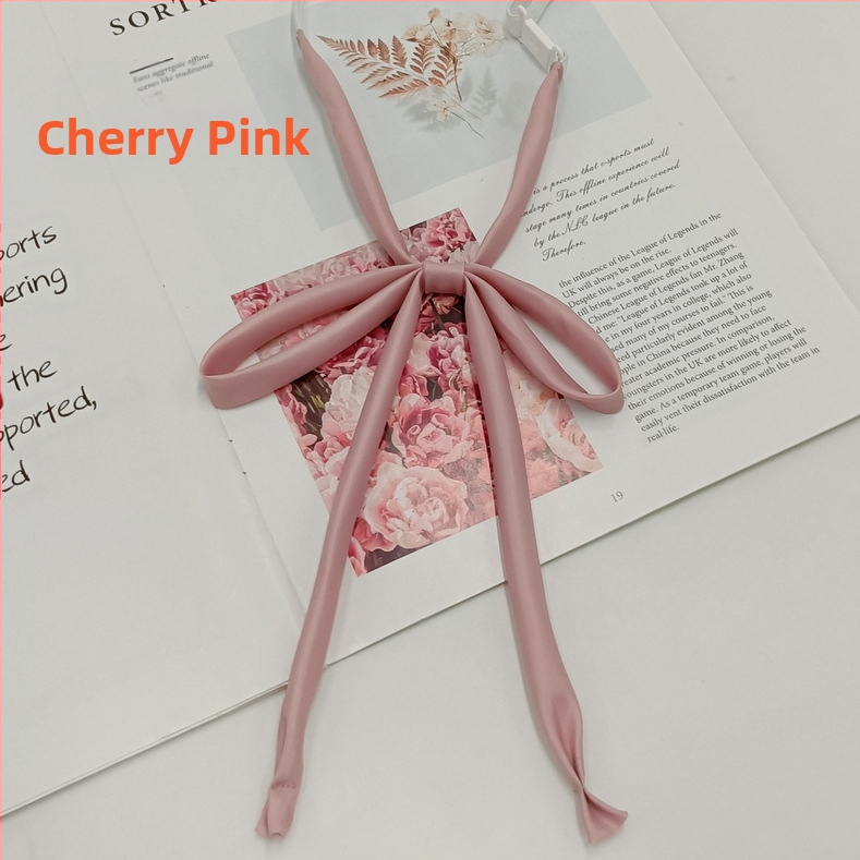 Laos hulgimüügis lipsuvaba köiest paelast ühevärviline lips Jaapani kolledži stiilis JK vormiriietus õhuke pika sangaga kikilips naistele