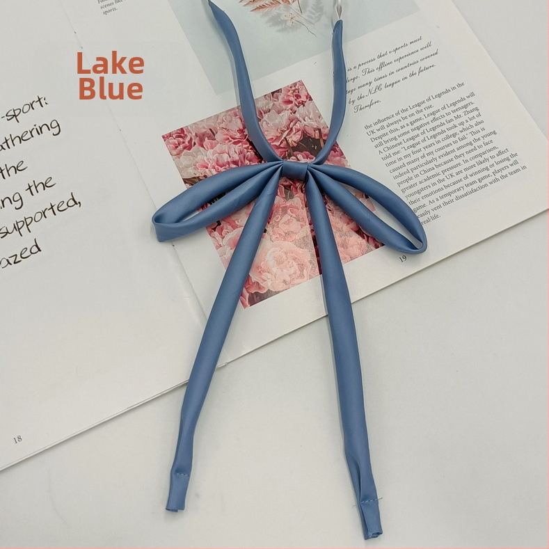 Laos hulgimüügis lipsuvaba köiest paelast ühevärviline lips Jaapani kolledži stiilis JK vormiriietus õhuke pika sangaga kikilips naistele