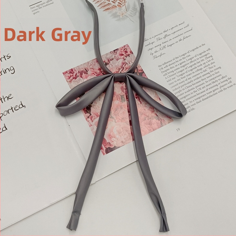 Laos hulgimüügis lipsuvaba köiest paelast ühevärviline lips Jaapani kolledži stiilis JK vormiriietus õhuke pika sangaga kikilips naistele