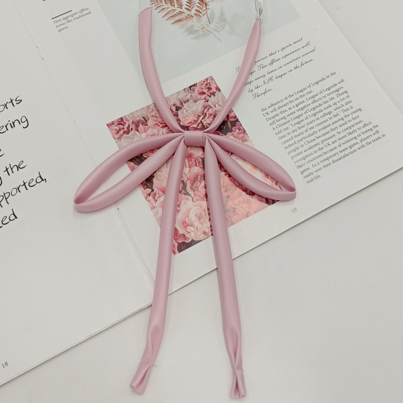 Laos hulgimüügis lipsuvaba köiest paelast ühevärviline lips Jaapani kolledži stiilis JK vormiriietus õhuke pika sangaga kikilips naistele