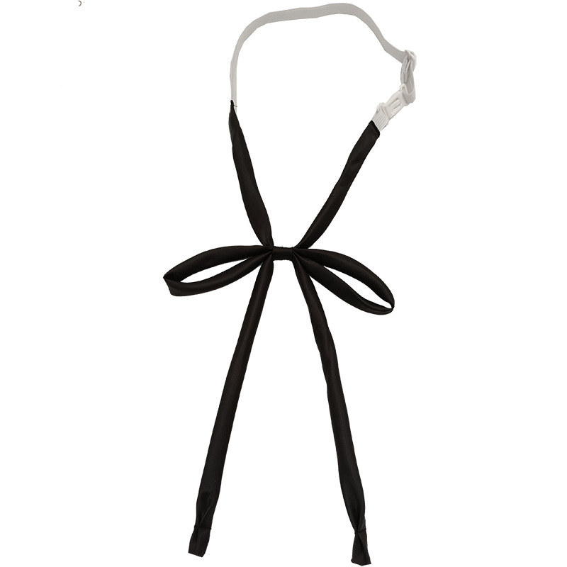 Laos hulgimüügis lipsuvaba köiest paelast ühevärviline lips Jaapani kolledži stiilis JK vormiriietus õhuke pika sangaga kikilips naistele