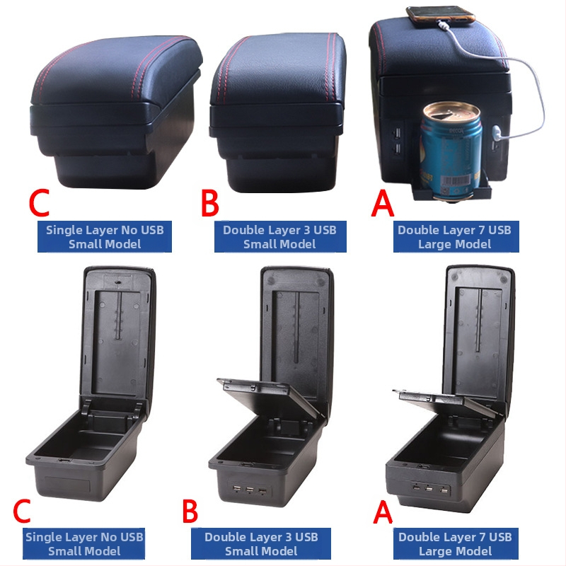 Подходящ за Volkswagen Sagitar 07-11, кутия за централен подлакътник, кутия за модификации и аксесоари за съхранение на стар Golf 6