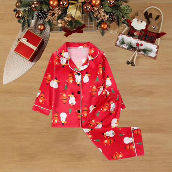 Uus 1615 leegiaeglustav jõulukoomiksimustriga trükitud koduriiete laste pikkade varrukatega pükste pidžaamade konditsioneeriga riidekomplekt