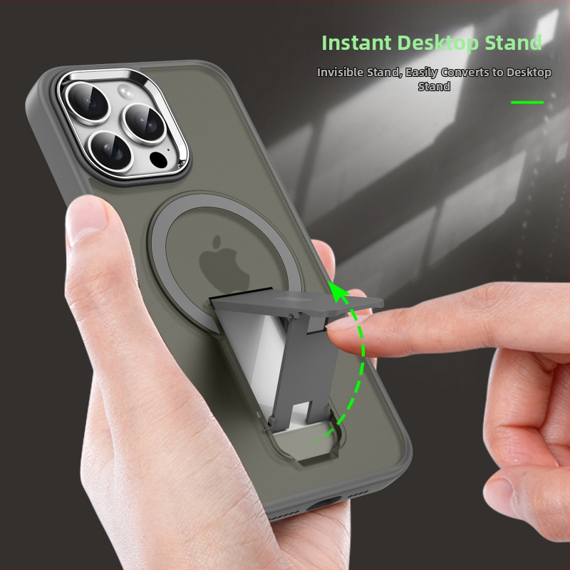 Vhodné pre magnetické puzdro na telefón Apple 17 Pro Max, neviditeľný stojan na iPhone 16 a puzdro Samsung Pivot.