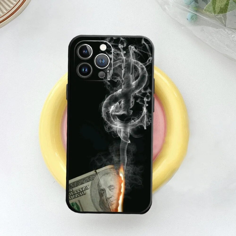 Sobib iPhone15 väliskaubanduse müntide tule-suitsu mobiiltelefoni ümbrisele