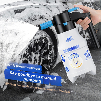 Elektrilise autopesu spetsiaalne vahuga kastekann Juhtmevaba laadimisega pneumaatiline kastekann pihustab kastmist aianduspihustit