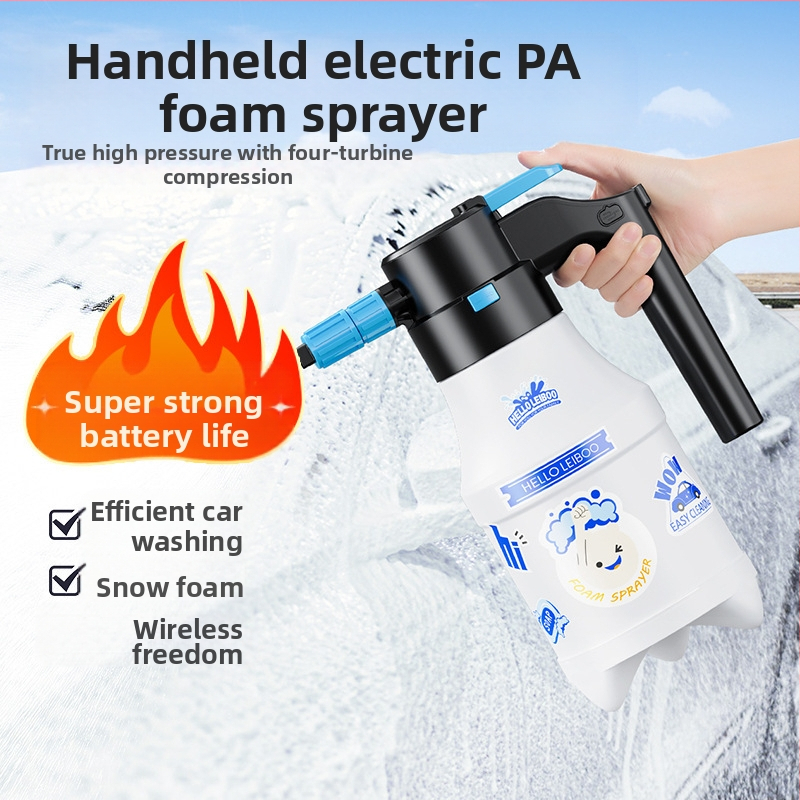 Elektrilise autopesu spetsiaalne vahuga kastekann Juhtmevaba laadimisega pneumaatiline kastekann pihustab kastmist aianduspihustit