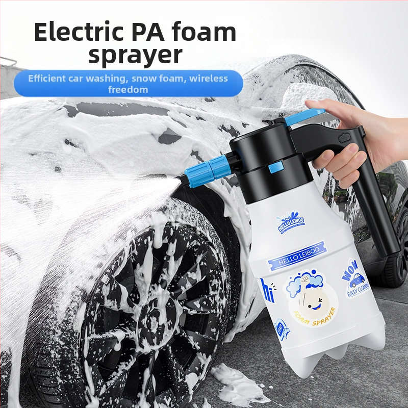 Elektrilise autopesu spetsiaalne vahuga kastekann Juhtmevaba laadimisega pneumaatiline kastekann pihustab kastmist aianduspihustit