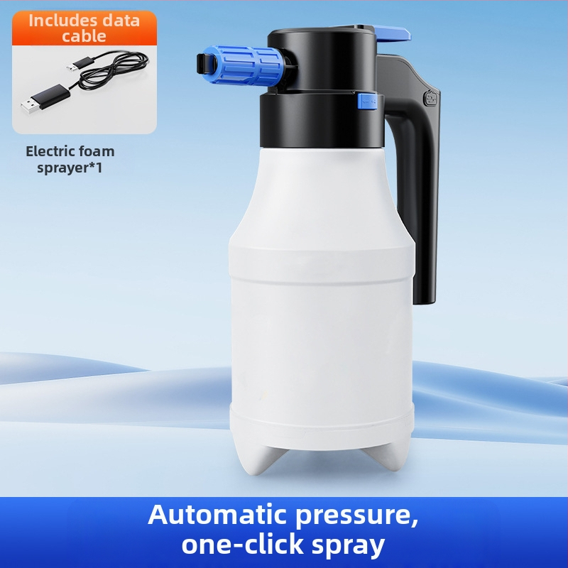 Elektrilise autopesu spetsiaalne vahuga kastekann Juhtmevaba laadimisega pneumaatiline kastekann pihustab kastmist aianduspihustit