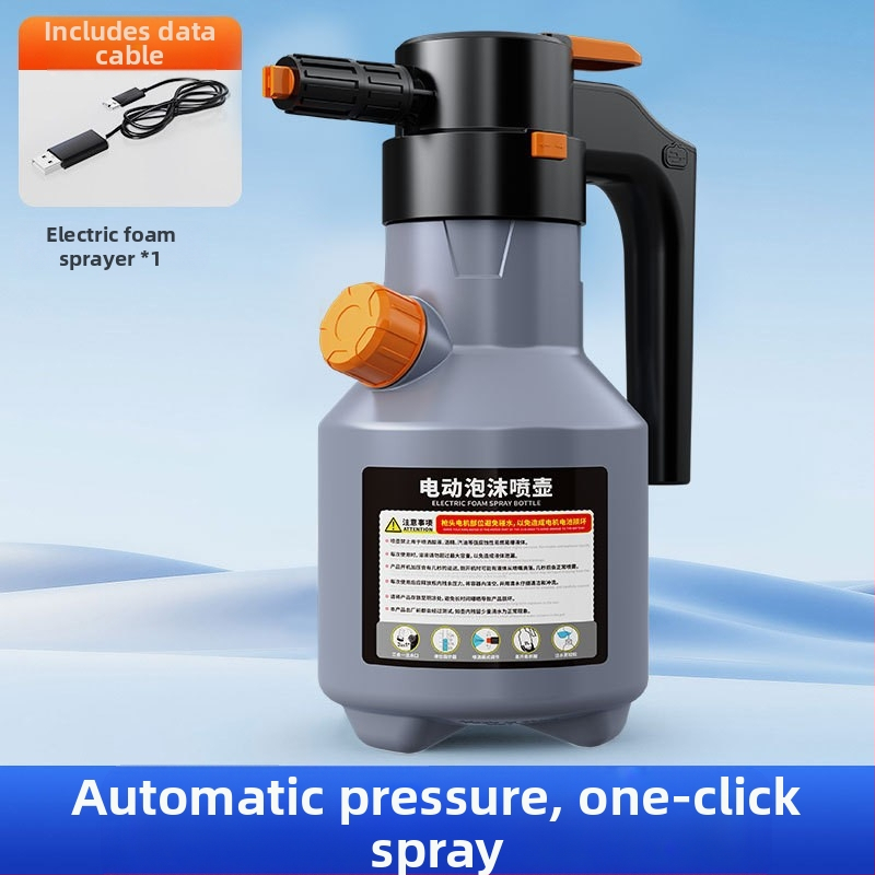 Elektrilise autopesu spetsiaalne vahuga kastekann Juhtmevaba laadimisega pneumaatiline kastekann pihustab kastmist aianduspihustit