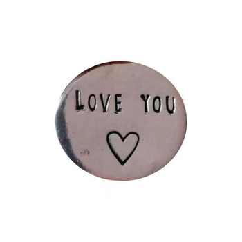 Sõltumatu jaama uus roostevabast terasest taskužetoon loomingulise isiksuse roostevabast terasest otsuse õnneliku mündi kirjaga kingitus