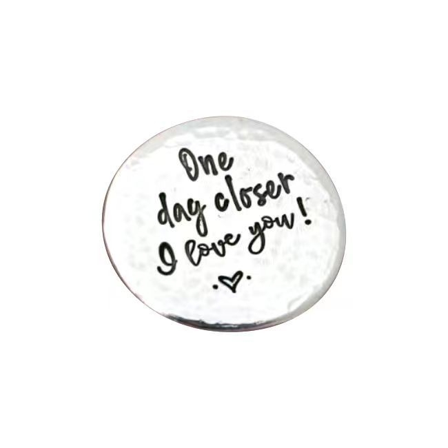 Sõltumatu jaama uus roostevabast terasest taskužetoon loomingulise isiksuse roostevabast terasest otsuse õnneliku mündi kirjaga kingitus