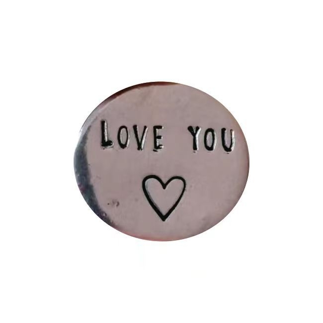 Sõltumatu jaama uus roostevabast terasest taskužetoon loomingulise isiksuse roostevabast terasest otsuse õnneliku mündi kirjaga kingitus