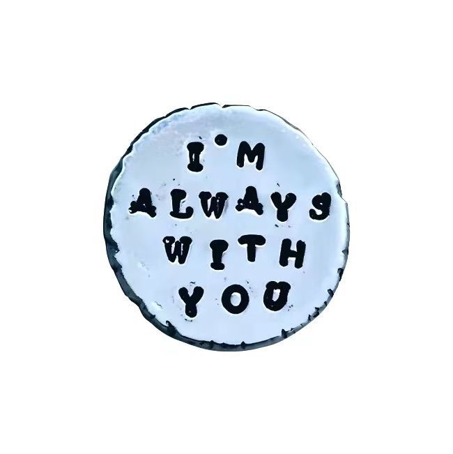 Sõltumatu jaama uus roostevabast terasest taskužetoon loomingulise isiksuse roostevabast terasest otsuse õnneliku mündi kirjaga kingitus