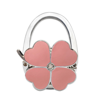 Loominguline õnneliku rohuga kokkupandav kotikonks, kaasaskantav neljaleheline ristik puhtast nahast laua küljeriputi naiste käekotikoti konks