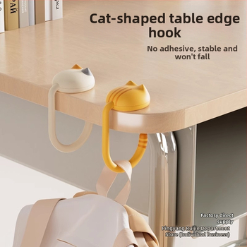 Koolikoti konksuga laud 2024 Uus löögivaba õpilaslaua laud Küljelt liigutatav koolikoti konksuga riputuskott