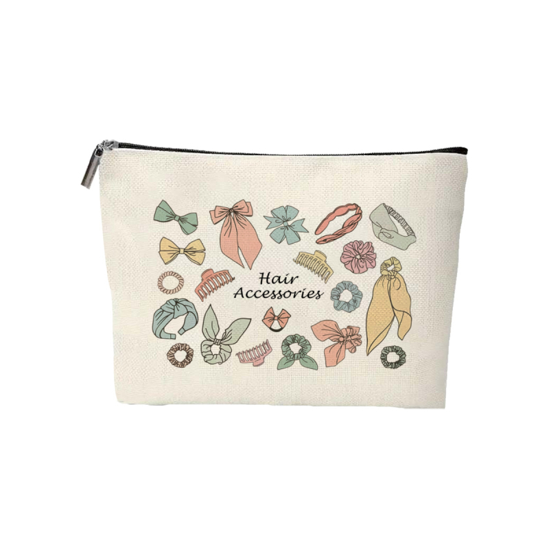 Slaugytojos tematikos stilingas fortepijono klavišų ir natų kosmetinis krepšys, lengvas ir patvarus poliesterio daiktų laikymo krepšys su užtrauktuku, muzikantas