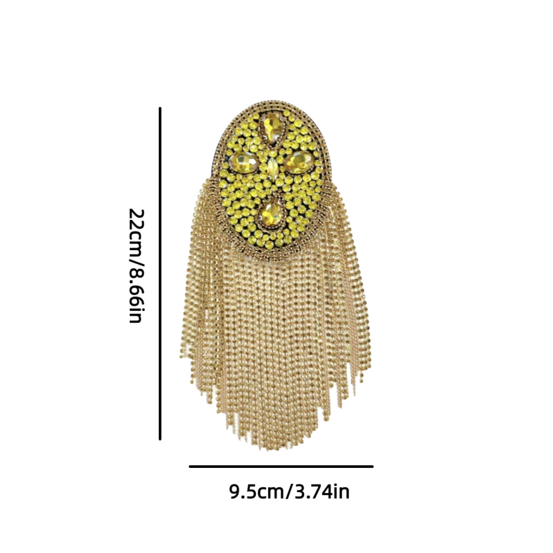 Käsitsi valmistatud helmestega Briti vintage punk stiilis metallist tutiga õlapaelad, korsaažiga rõivaste kaunistused, isetegemise aksessuaarid