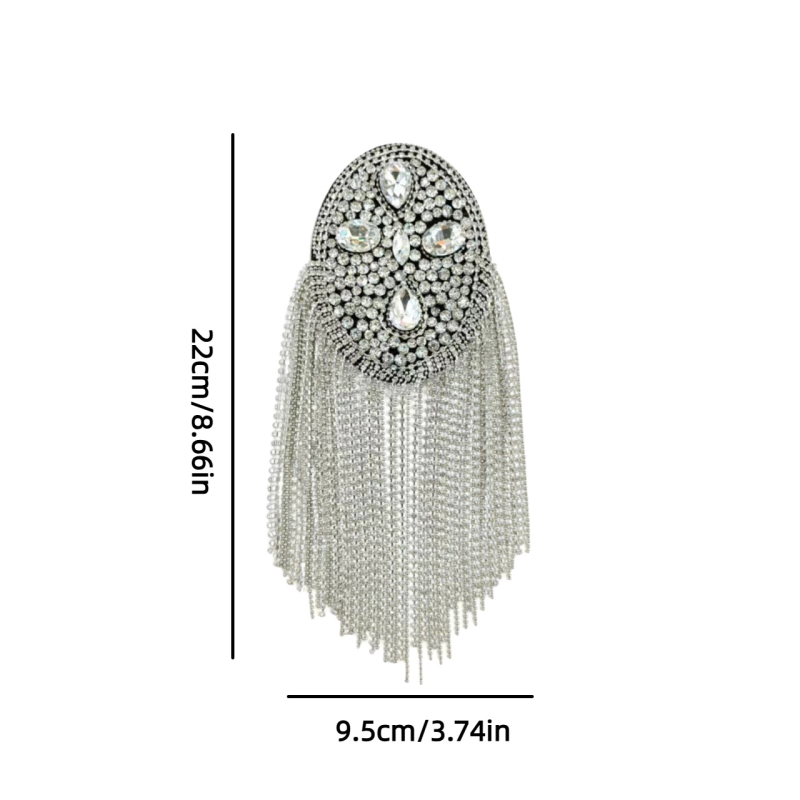 Käsitsi valmistatud helmestega Briti vintage punk stiilis metallist tutiga õlapaelad, korsaažiga rõivaste kaunistused, isetegemise aksessuaarid