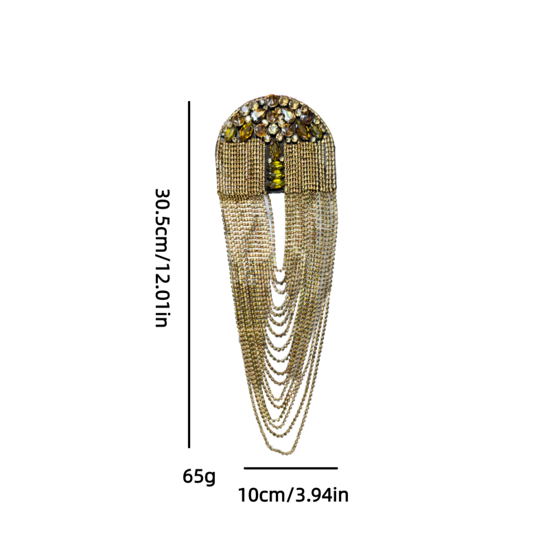 Käsitsi valmistatud helmestega Briti vintage punk stiilis metallist tutiga õlapaelad, korsaažiga rõivaste kaunistused, isetegemise aksessuaarid