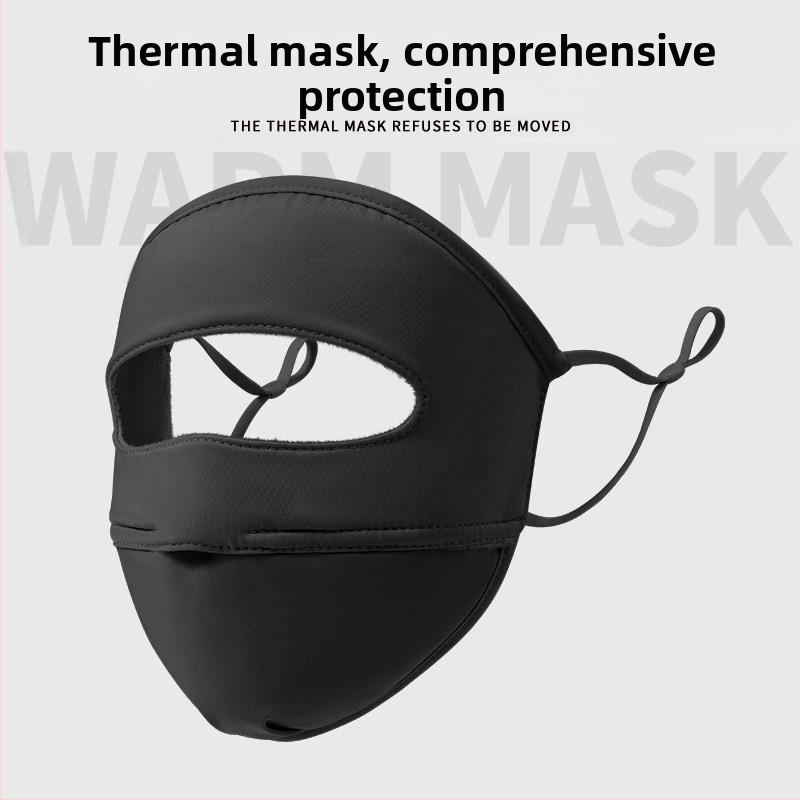 2025. aasta uus talvine tuule- ja külmakindel mask, sügis- ja talve soe fliisvoodriga paksendatud jalgrattasõidunäomask naistele, täisnägu sügiseks ja talveks