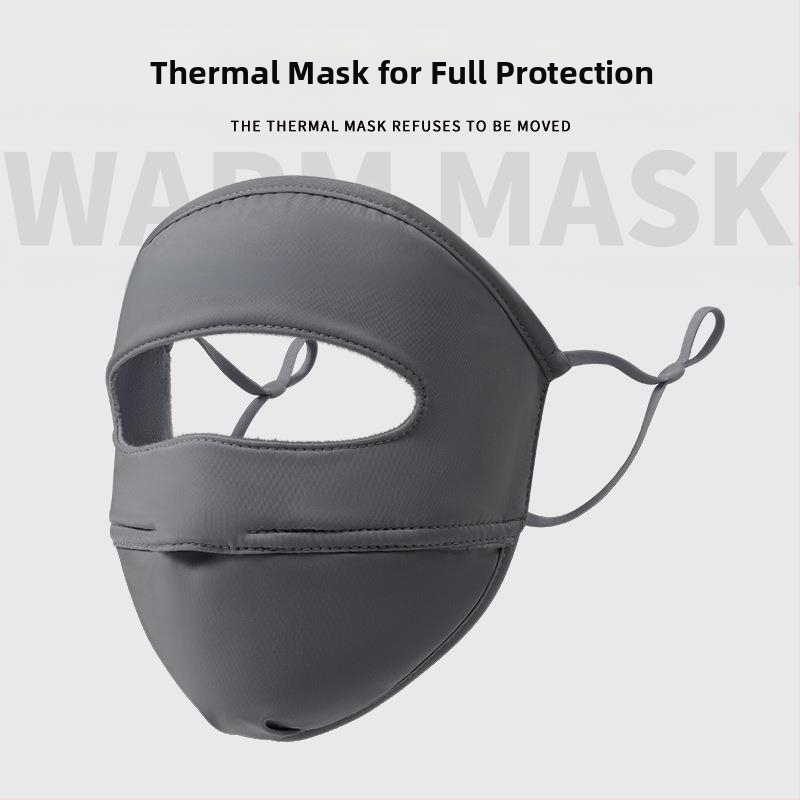 2025. aasta uus talvine tuule- ja külmakindel mask, sügis- ja talve soe fliisvoodriga paksendatud jalgrattasõidunäomask naistele, täisnägu sügiseks ja talveks