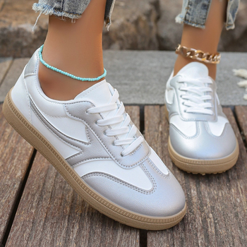 Valged kingad 2025. aasta piiriülesed uued lamedad tossud, paeltega, madala säärega, väliskaubanduse suured moespordi vabaajajalatsid naistele