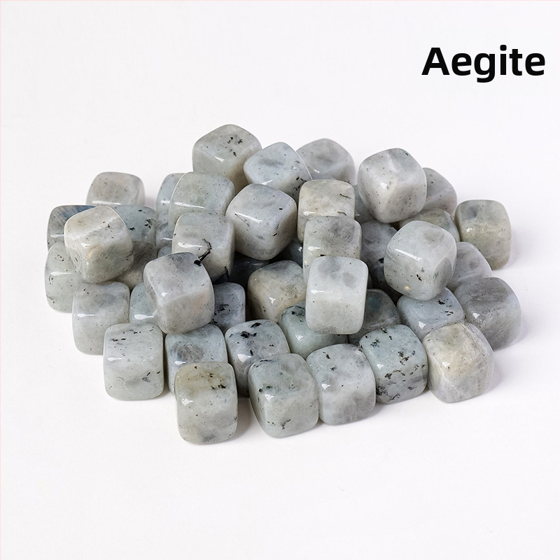 Naturaalne kristall, originaalkivi, 13 mm, ruudukujuline, värviline, kristall, poolvääriskivi, kristallist demagnetiseeritud kivi, kalapaagi dekoratiivsed kaunistused