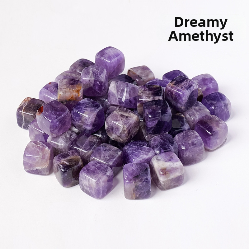 Naturaalne kristall, originaalkivi, 13 mm, ruudukujuline, värviline, kristall, poolvääriskivi, kristallist demagnetiseeritud kivi, kalapaagi dekoratiivsed kaunistused