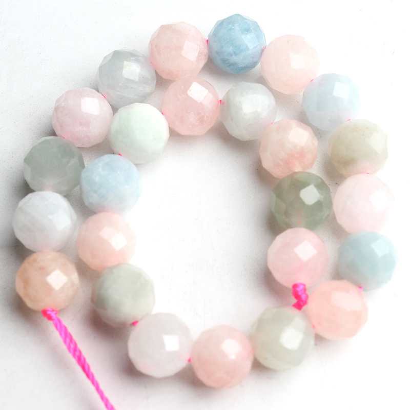 Amazon Диамантени фасетирани турмалинови мъниста, насипни мъниста, смесена партида, DIY бижутерски аксесоари на едро