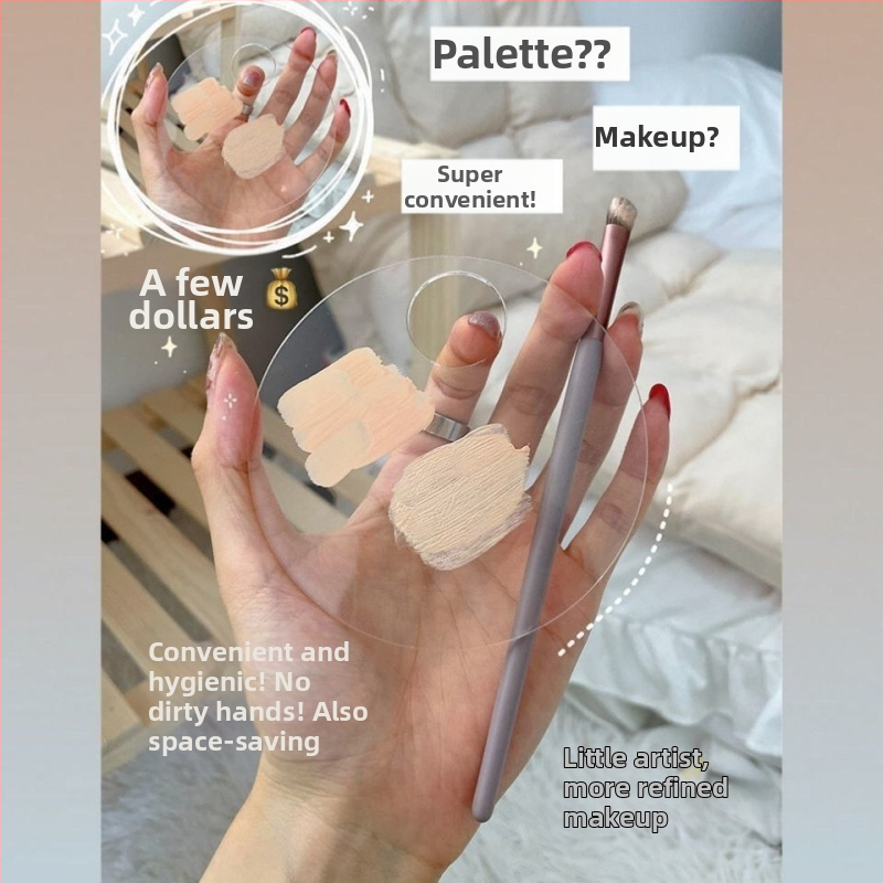 Õlimaalipulga palett Läbipaistev akrüülpalett Akvarellpigmentkunst Õpilane Lihtne puhastada Mugav Kaasaskantav