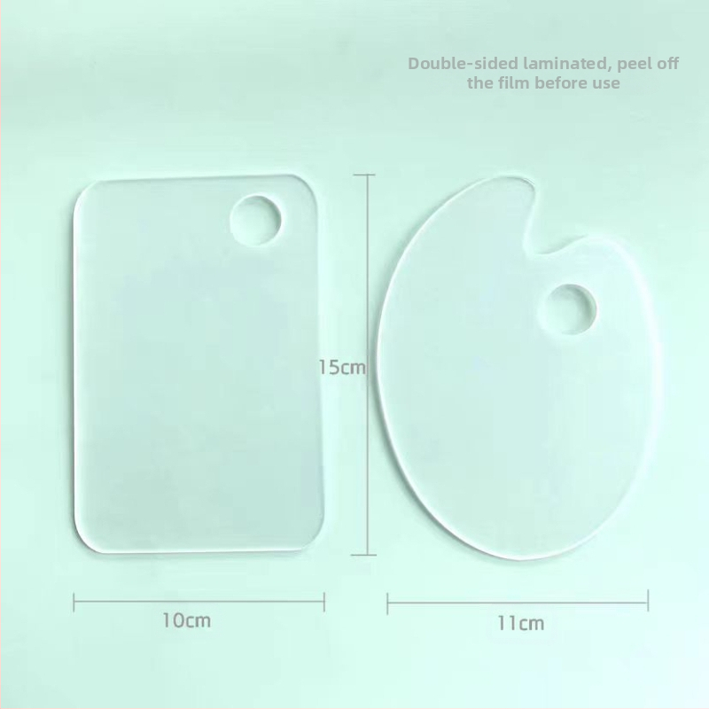 Õlimaalipulga palett Läbipaistev akrüülpalett Akvarellpigmentkunst Õpilane Lihtne puhastada Mugav Kaasaskantav